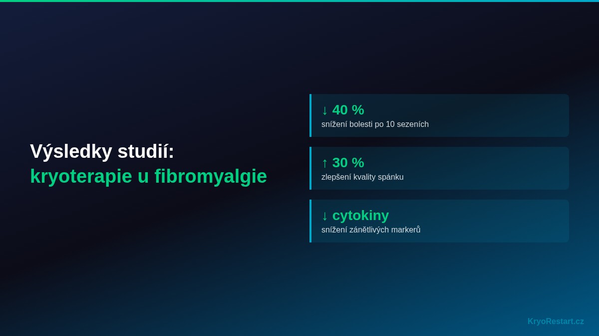Výsledky studií kryoterapie u fibromyalgie – snížení bolesti a zlepšení spánku